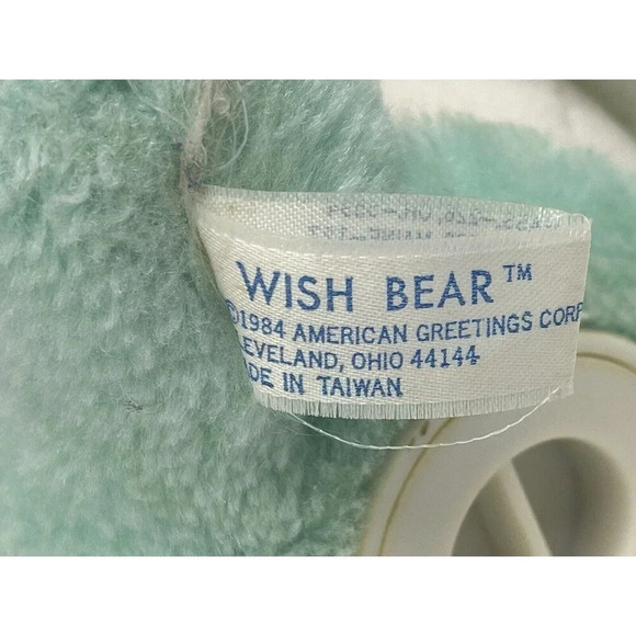 Vintage Care Bears Wish Bear Coin Bank 1984 American Greetings Corp Good Plush - Picture 13 of 16